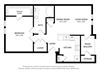 Five Mile Creek_1 Bedroom Floor Plan